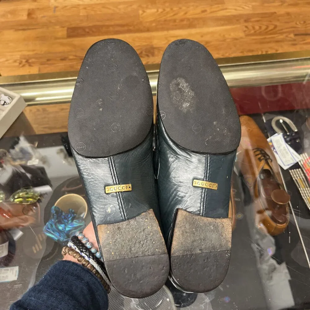 Gucci Green Patent Leather Loafers Size 9 - Picture 4 of 4